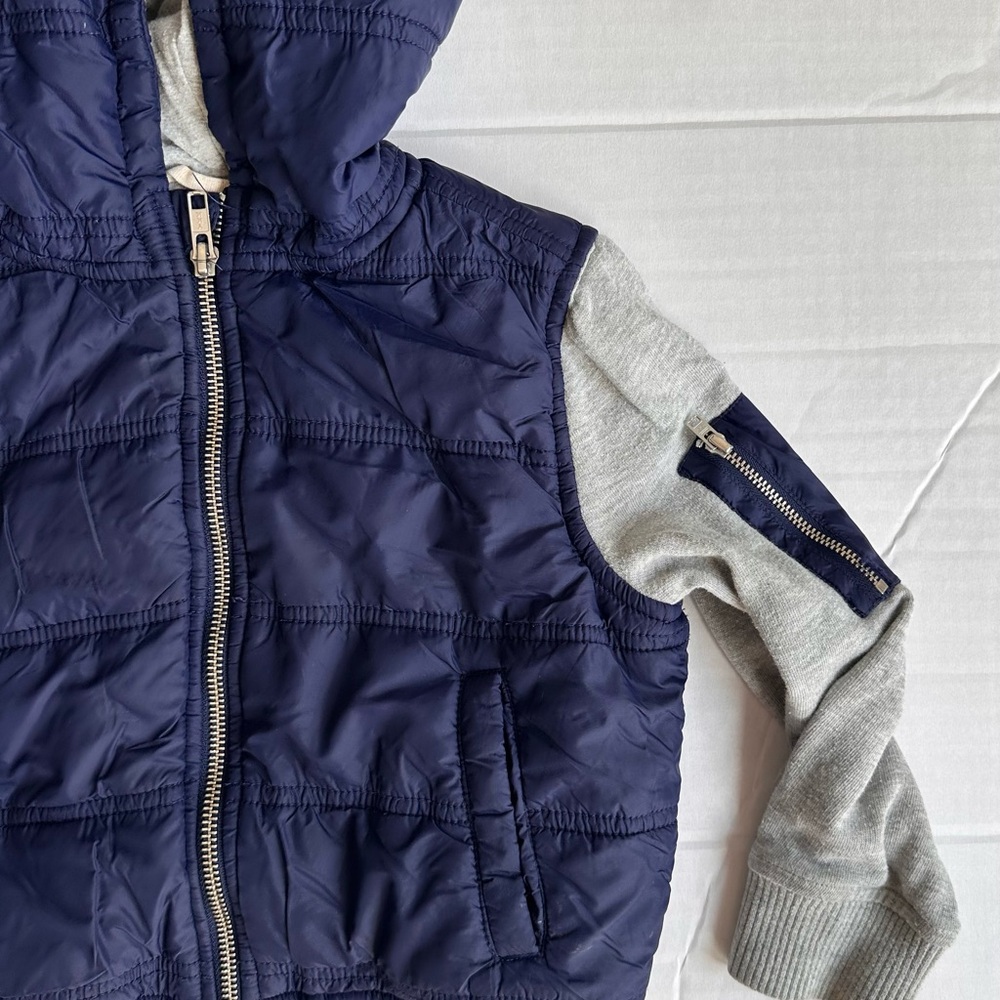 Tucker + Tate Navy and Gray Kids Puffer Jacket